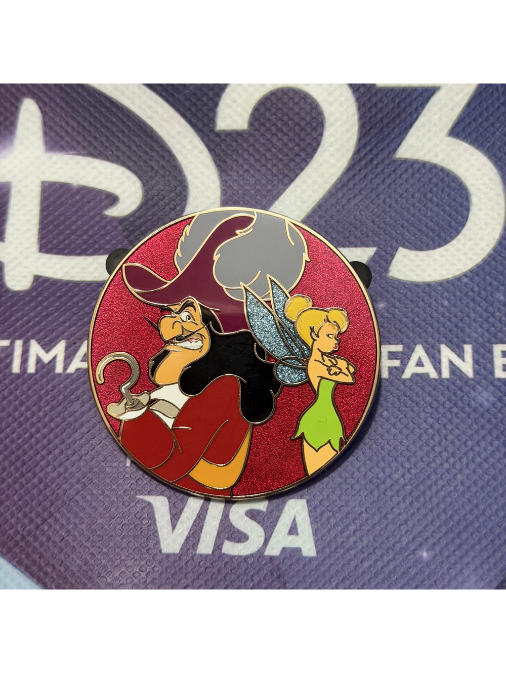 Disney D23 2026 TWDCS DEC Epic Rivals Blind Box Pin Captain Hook & Tinkerbell